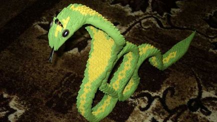 Moduláris origami kígyó kezüket rendszer