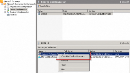 Beállítás ssl tanúsítvány exchangeserver 2010, Windows rendszergazdák számára