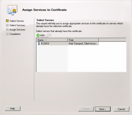 Configurarea unui certificat SSL în ExchangeServer 2010, ferestre pentru administratorii de sistem