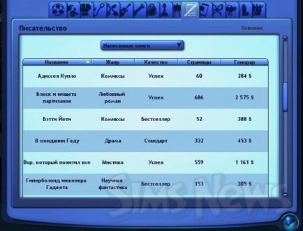 Abilitatea de a scrie în sims 3 - revizuire minunat