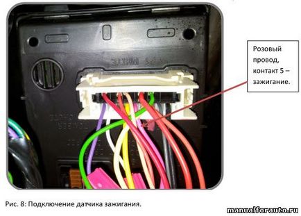 Nissan almera instalație de alarmă, punctele de conexiune nissan almer-sherhan