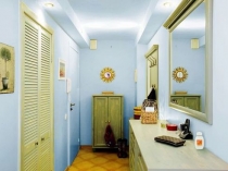 Огляд кімнат з блакитними шпалерами, фото інтер'єру вітальні, кухні, спальні та дитячої з шпалерами в
