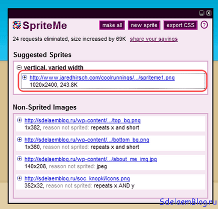 Optimizarea imaginilor sau a modului de creare a sprite-urilor CSS, crearea, configurarea și promovarea site-urilor