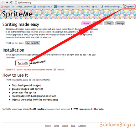 Optimizarea imaginilor sau a modului de creare a sprite-urilor CSS, crearea, configurarea și promovarea site-urilor