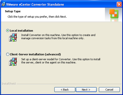 Instrucțiuni detaliate pentru instalarea vmware convertor vcenter standalone