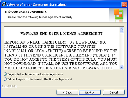 Instrucțiuni detaliate pentru instalarea vmware convertor vcenter standalone