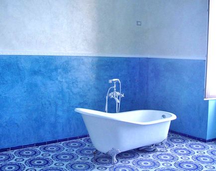 Festeni a falakat a fürdőszoba festék kiválasztása és a folyamat leírása, javítási és design a fürdőszobában