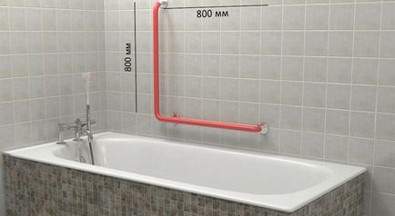Kapaszkodó fürdő változatos és lépésről lépésre telepítési utasításokat