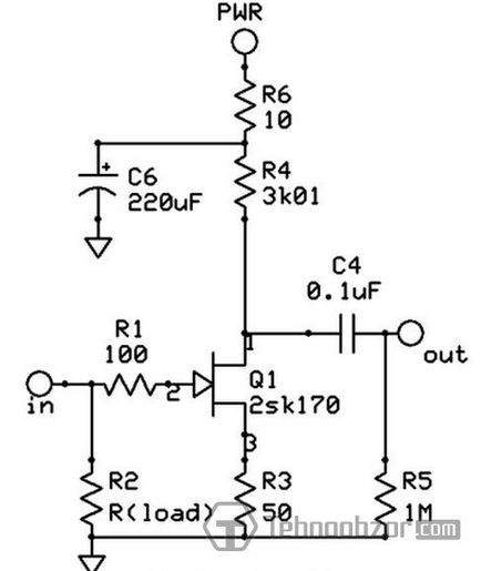 Preamplificator pe tranzistor jfet