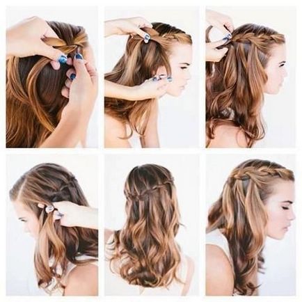 Hairfall cascadă ca țese, instrucțiuni foto și video