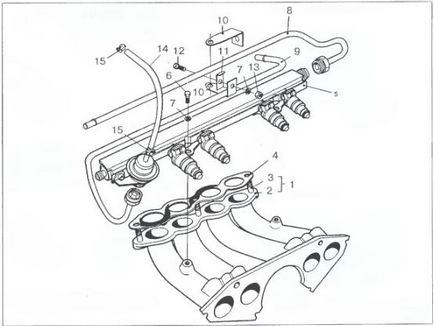 Rampa injectoarelor - sens daewoo