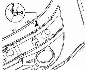 Розбирання переднього бампера рено сімбол - renault symbol (символ)