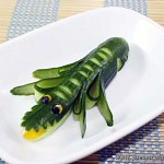 Retete pentru un blog delicios! Legume crocodile ornamentale din expedierea castravetelor (erculinare)