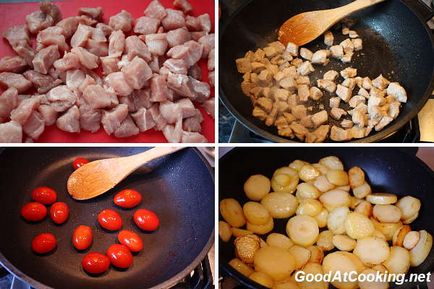 Рецепт картоплі з зеленою квасолею з покроковими фотографіями, goodatcooking