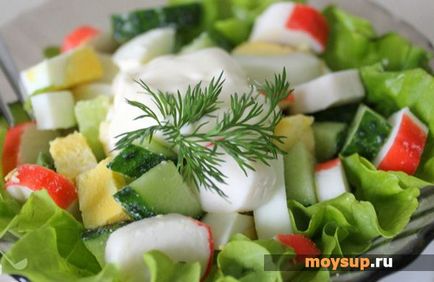 A recept a rák saláta uborka - a klasszikus és eredeti beállítások
