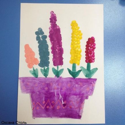 Малюнки дітей в нетрадиційній техніці малювання «квітуча весна