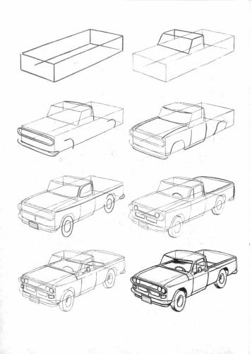 Малюнки поетапно для дітей машини - як намалювати машину дитині lessdraw