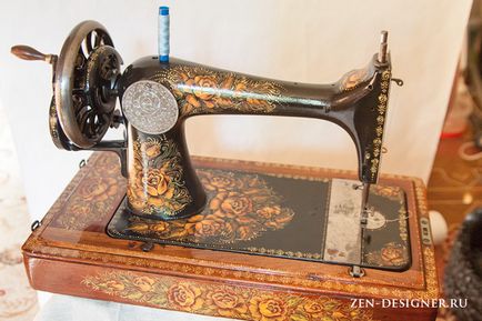 Розпис швейної машинки під жостово - майстер-класи - zen designer