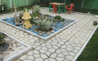 Căi de grădină bazate pe forme curate
