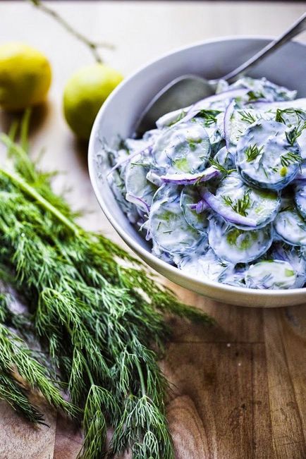 Salata de castravete în limba turcă - gătiți cu voi