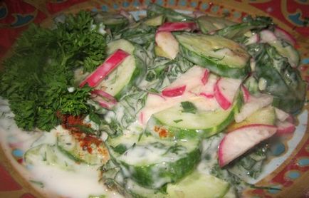 Salata de castravete cu ridiche