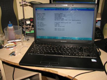 Скидання пароля bios на ноутбуці lenovo g560