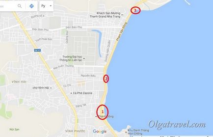 Észak Nha Trang strand, az infrastruktúra felülvizsgálat (Nha Trang) Észak Nha Trang strand, az infrastruktúra, áttekintés