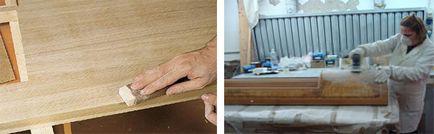 Șlefuirea unei uși de lemn, repararea unui apartament cu mâinile tale