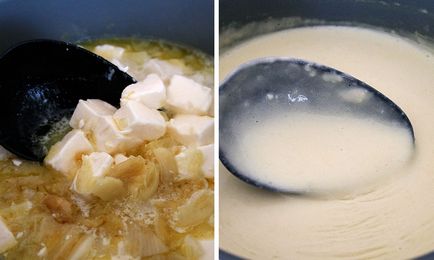 Sajt leves szalonnával recept képpel lépcsőjén (tört) Sajt leves szalonnával recept lépésről lépésre fotók