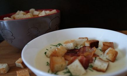 Сирний суп з беконом рецепт з фото крок за кроком
