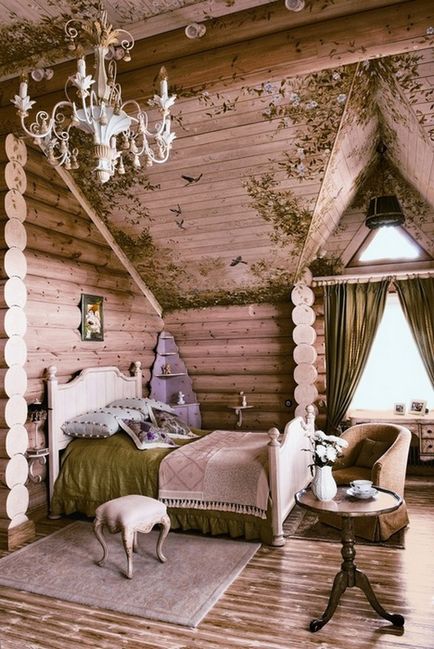Dormitor în stil țară - 21 fotografie de design interior