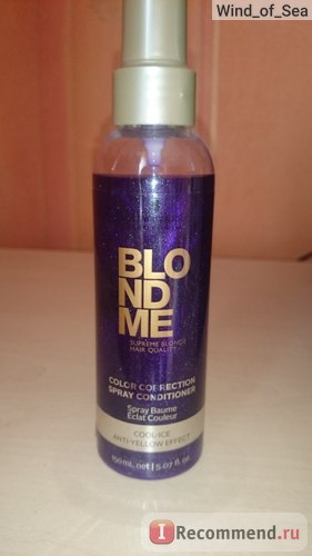 Spray balsam schwarzkopf profesionist blondme de corecție de culoare - 