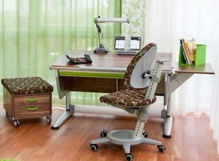 Desk-transformator de birou pentru elevul școlar pentru modelele de copii de acasă pentru copiii preșcolari, birouri cu dulap și