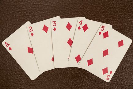 Straight flush în poker ce este, fotografie combinată