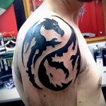 Tattoo jin-jang - példák a meglévő tetoválás