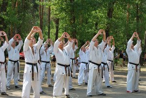 Karate tréning kyokushinkai