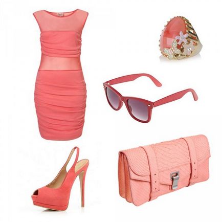 Pantofi și accesorii pentru o rochie de coral care se potrivesc la absolvire, ce culoare, fotografie, bgfashion