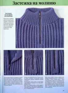 Învățarea de a guler tricot cu ace de tricotat cu diagrame și descrieri