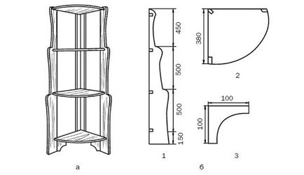 Rafturi de colț cu mâinile tale - idei simple pentru interior