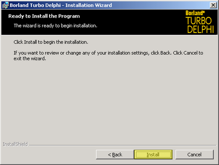 Установка turbo delphi під windows 7