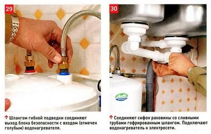 Instalarea unui încălzitor de apă în bucătărie cu propriile mâini