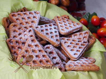 Biscuite de vafe, reteta pentru fierul de vafe, produse de patiserie