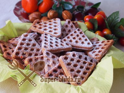 Produse cookie de vafe, reteta pentru fierul de vafe, produse de patiserie