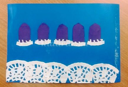 Castelul Reginei de zăpadă din hârtie cu mâinile proprii pentru copiii de 5-7 ani
