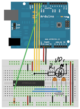 Atmega8 încărcător de firmware arduino prin arduino ide, cunoștință cu avrdude