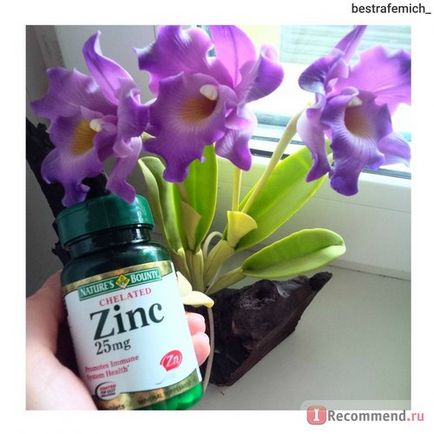 Organismul rău de natură naturală zinc - 