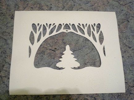 Papír alagút mágikus erdő - Karácsonyi kézműves