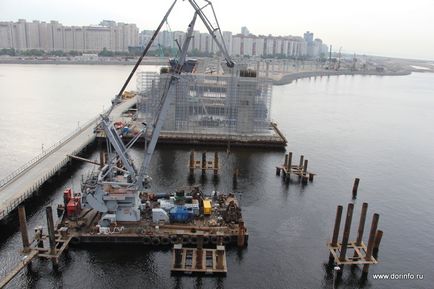Partea centrală a ZSD din Sankt Petersburg este construcția sub pământ și deasupra apei