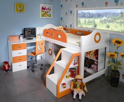 Sala de copii pentru elevul fetiței - cum să proiecteze design interior pentru o școală, zonare,