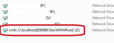 Доступ до даних на vmfs розділі з-під windows